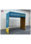 Square Shape Tension Fabric Display Arch With Header