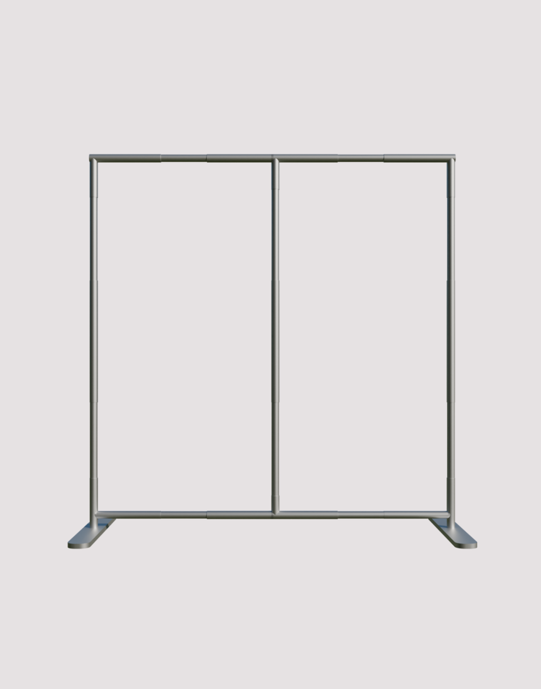 Portable Straight Media Wall – Square Corners