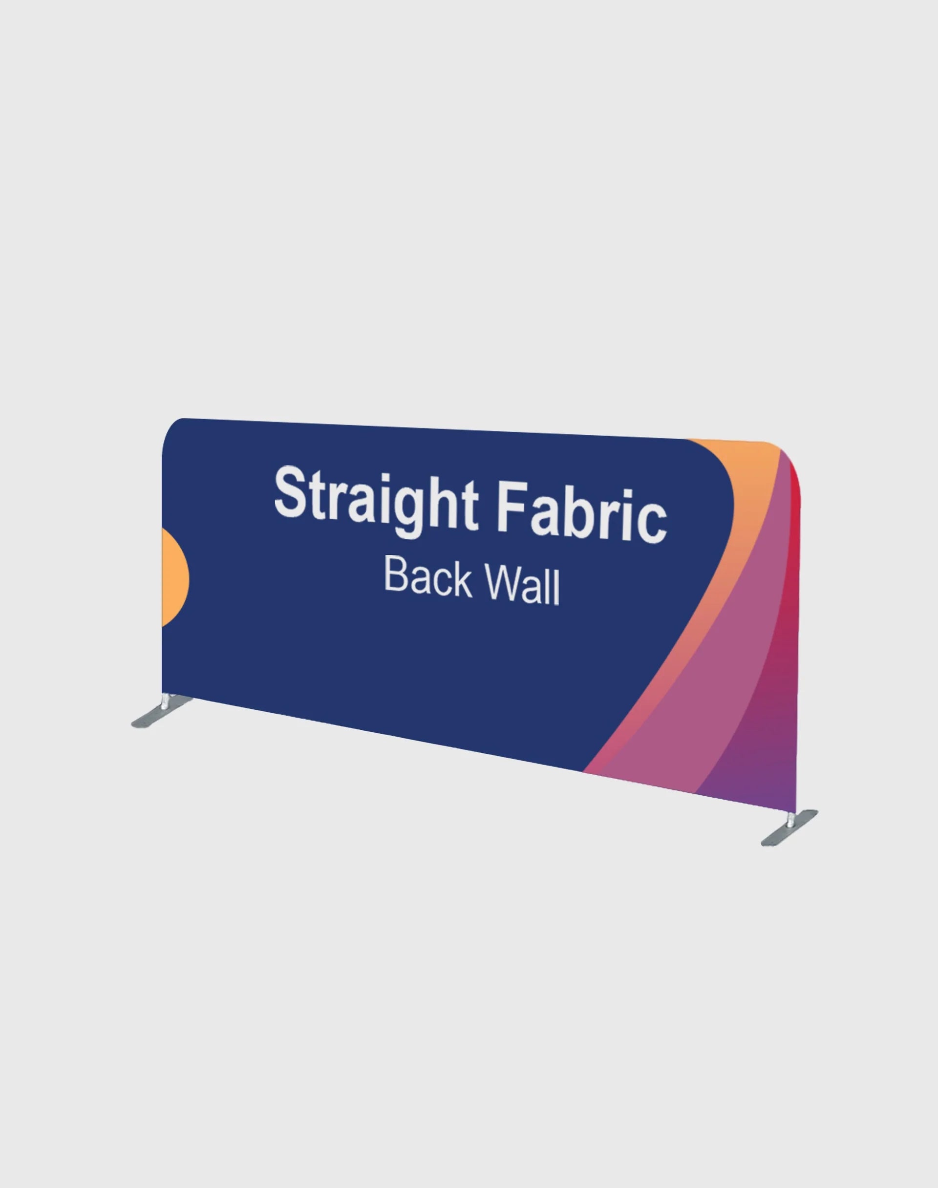 Small Portable Straight Fabric Backdrop - 3m W x 0.9m H