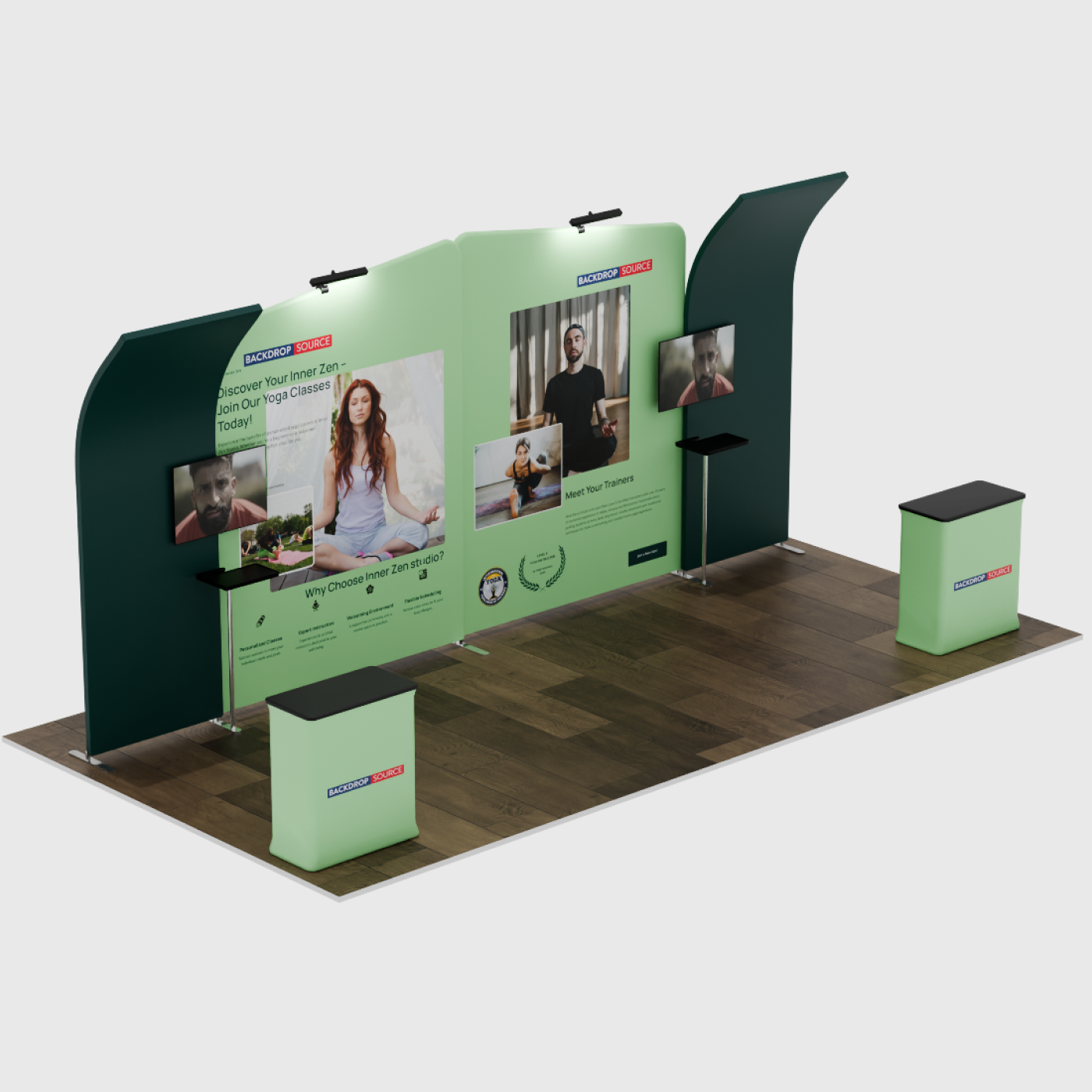 Portable Exhibit Display 6m x 3m - Model 3
