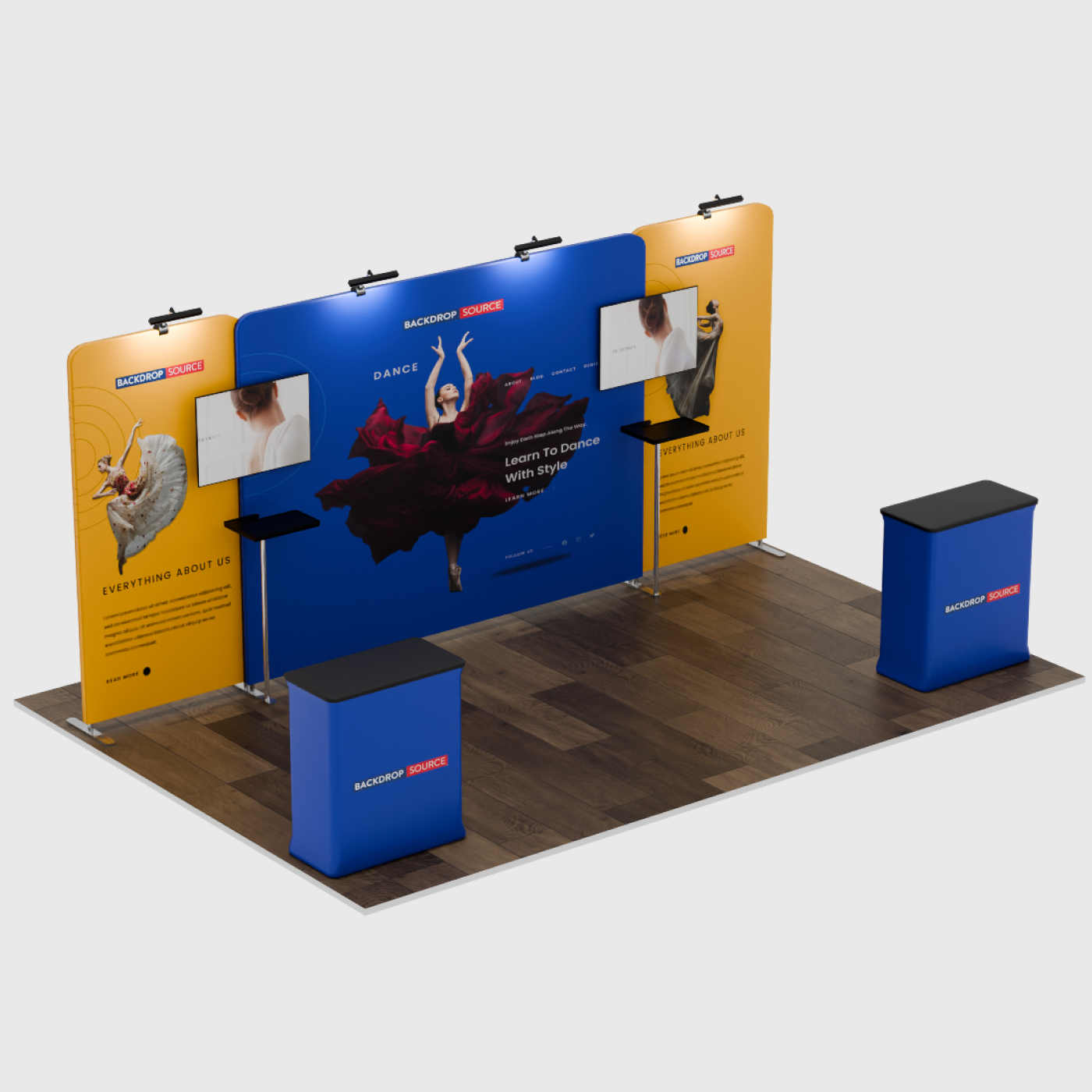 Portable Exhibit Display 6m x 3m - Model 4