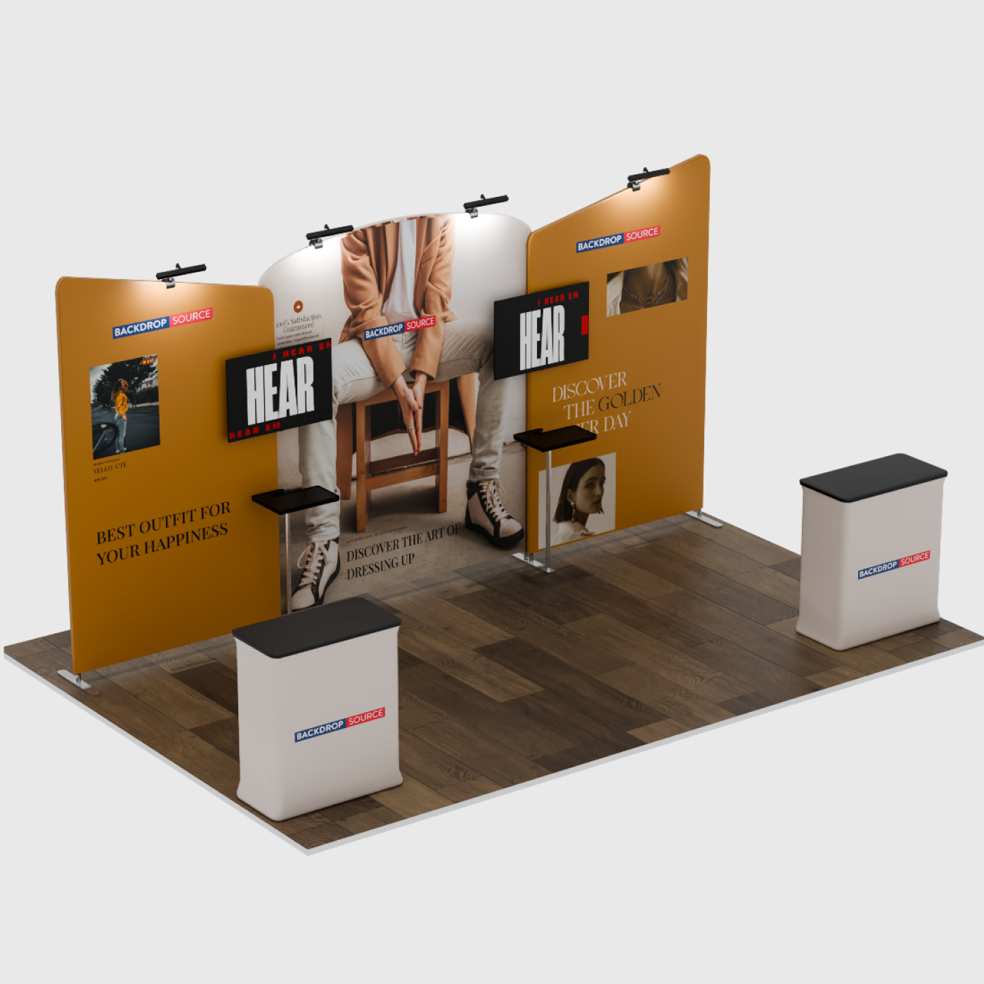 Portable Exhibit Display 6m x 3m - Model 8