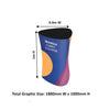 Triangle Fabric Display Counter (For Podium & Booth Exhibitions)