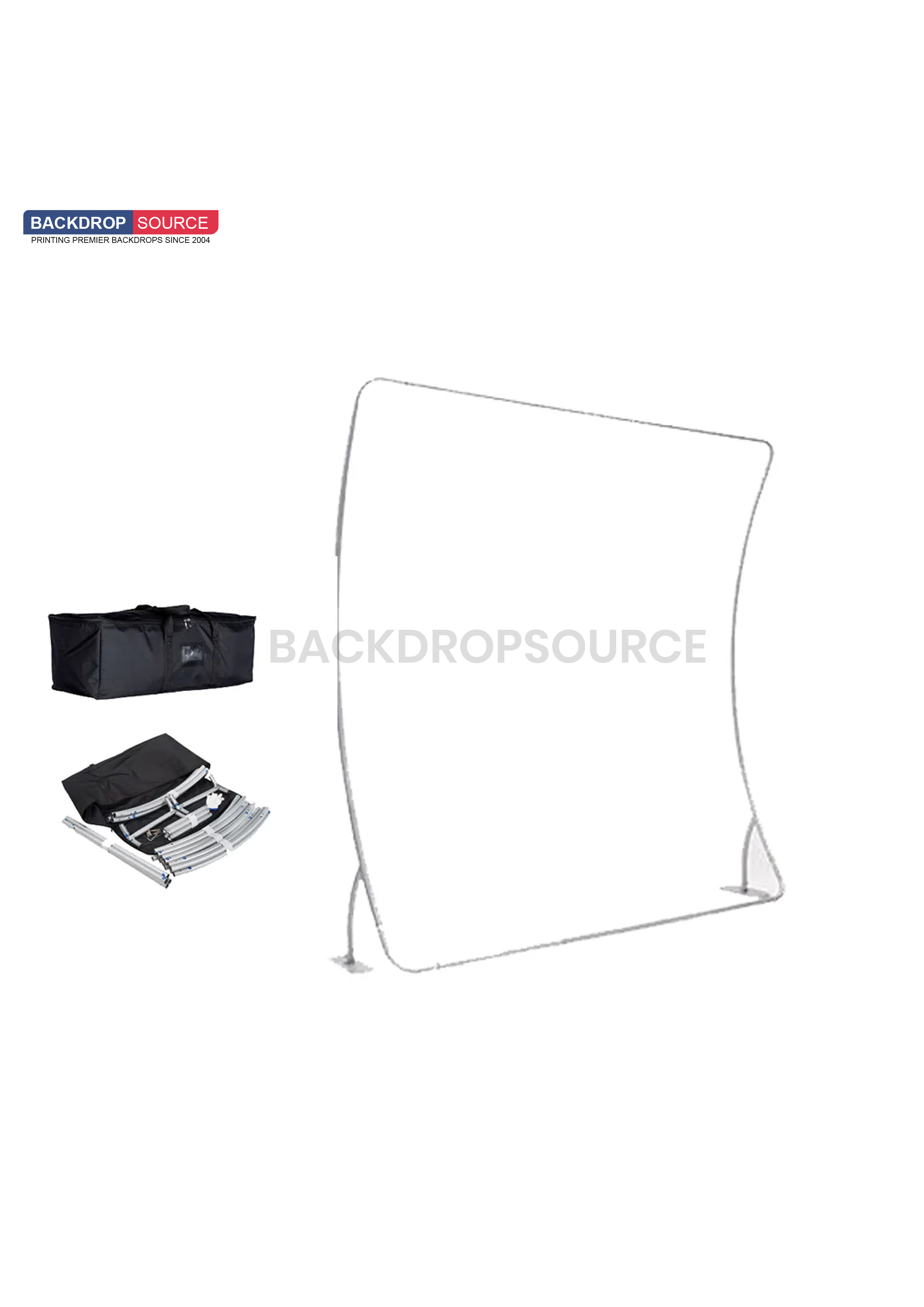 Modular U-Shape Fabric Display Stand