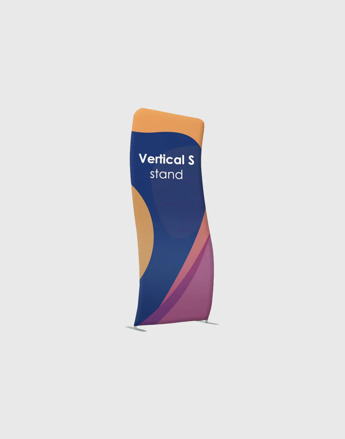 Vertical S-Shaped Fabric Banner Display