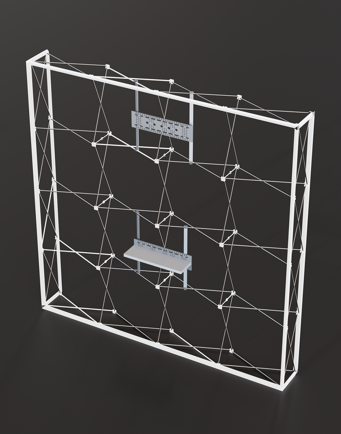 SEG Popup Display with TV Mount & External Shelves