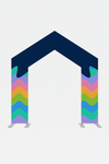 Peaked Arch Fabric Display for Events
