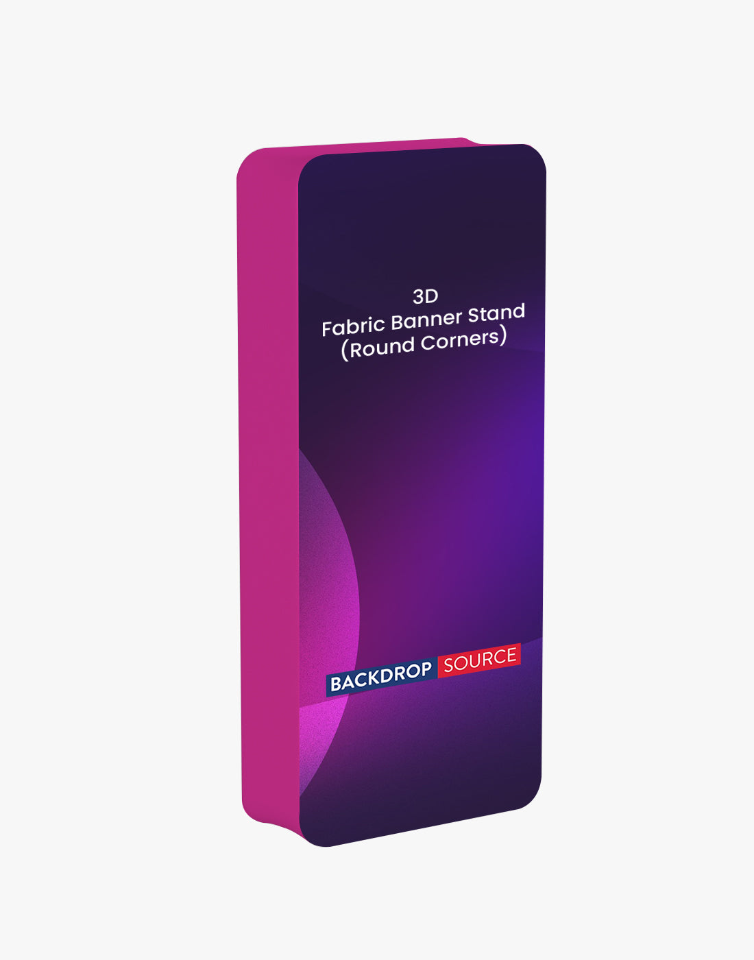 3D Rounded Corner Fabric Display