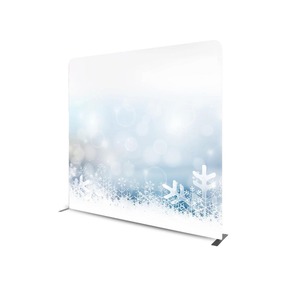 Winter Themed Straight Tension Fabric Media Wall