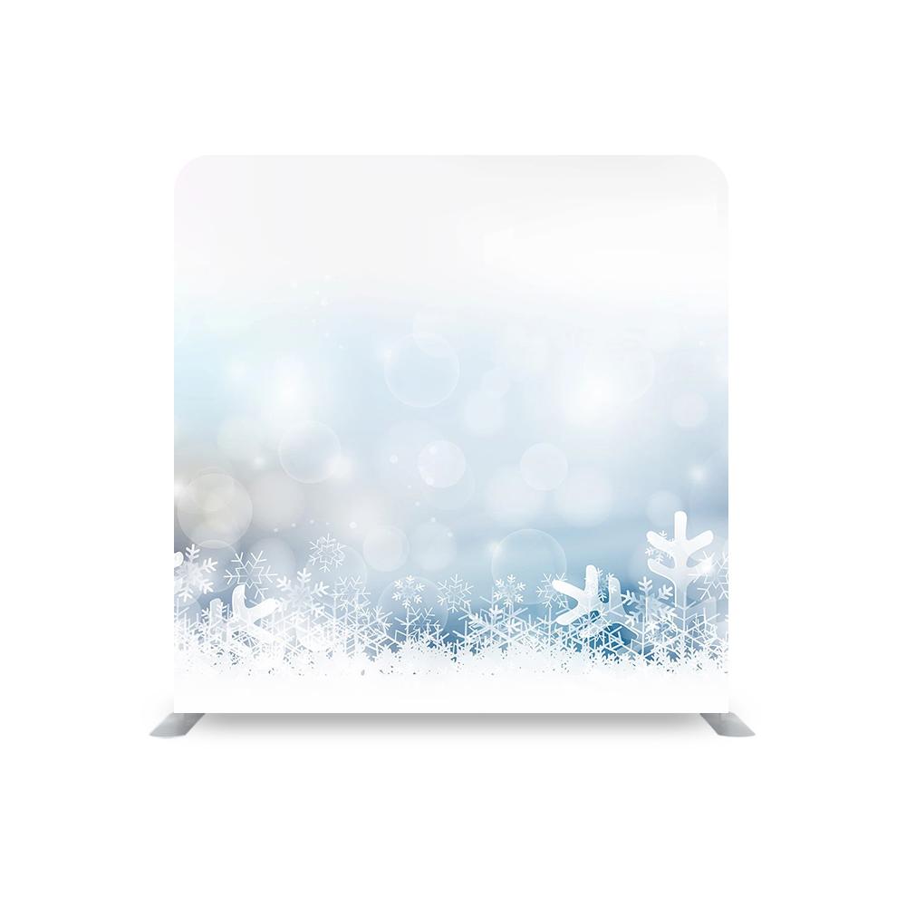 Winter Themed Straight Tension Fabric Media Wall