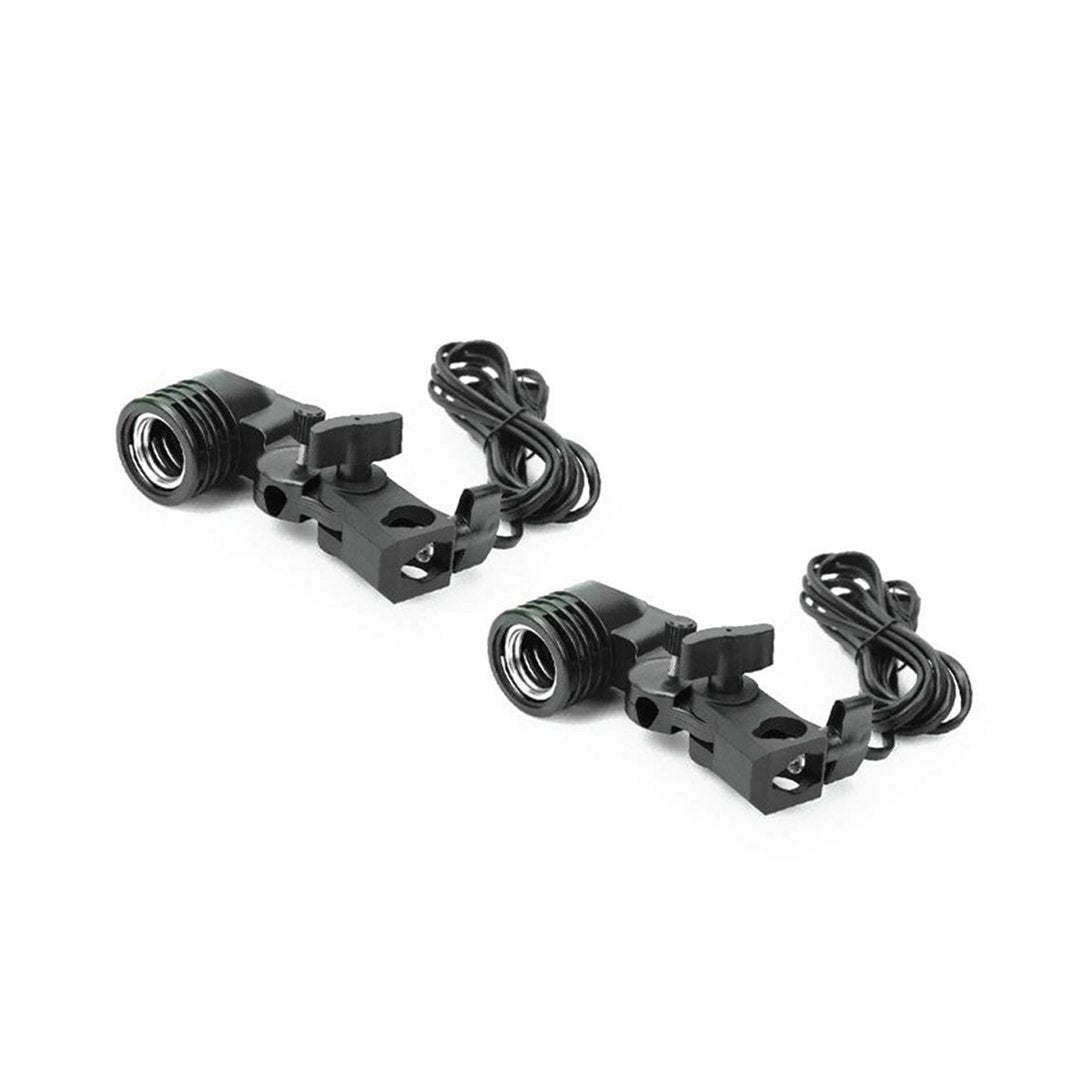 2 Head Contionous LED BiColor 750w Beginners Light Kit ( E27 Bulb Holder)