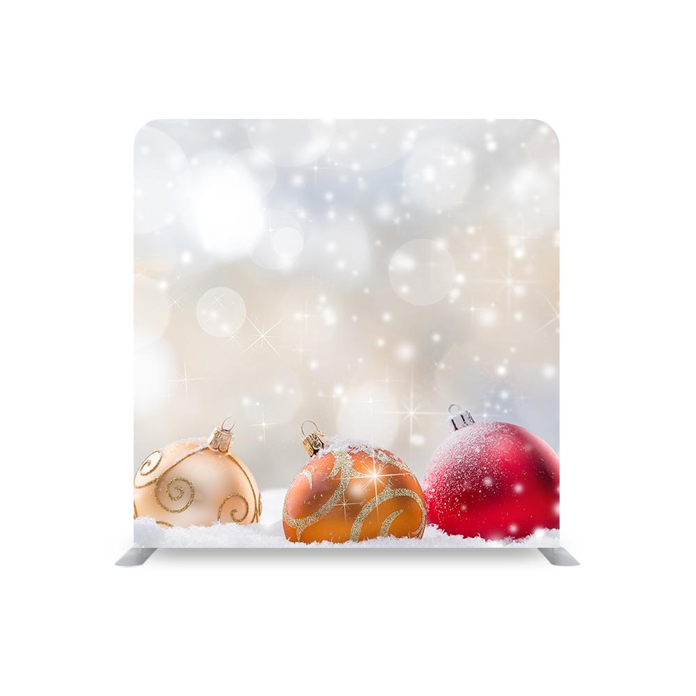 Abstract Christmas Photography  Straight Tension Fabric Media Wall