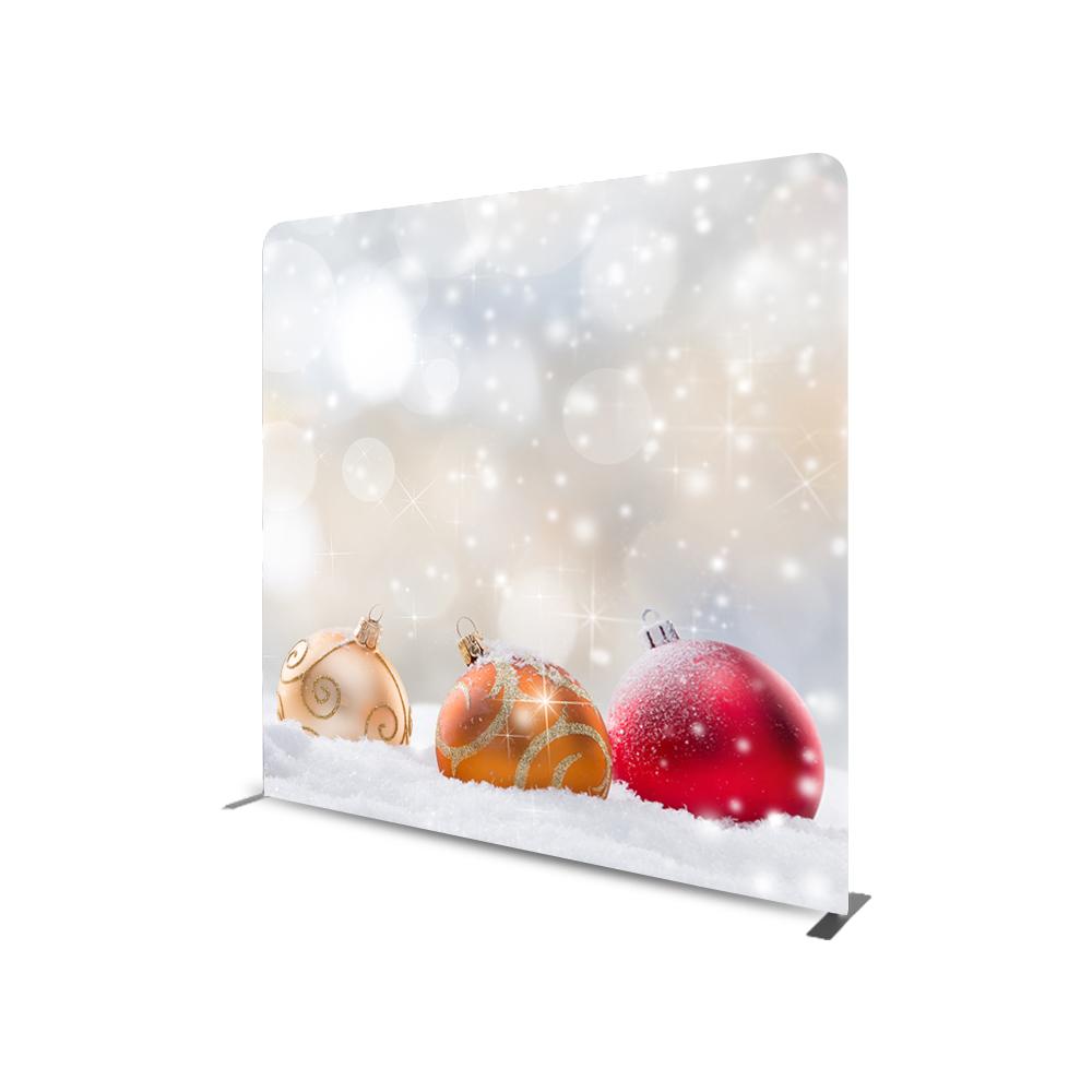 Abstract Christmas Photography  Straight Tension Fabric Media Wall