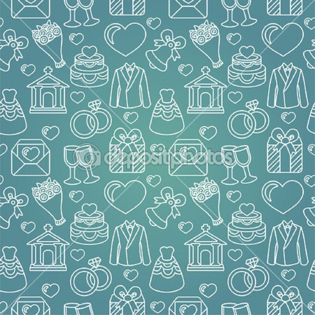 Wedding Celebration Theme Indelible Print Fabric Backdrop