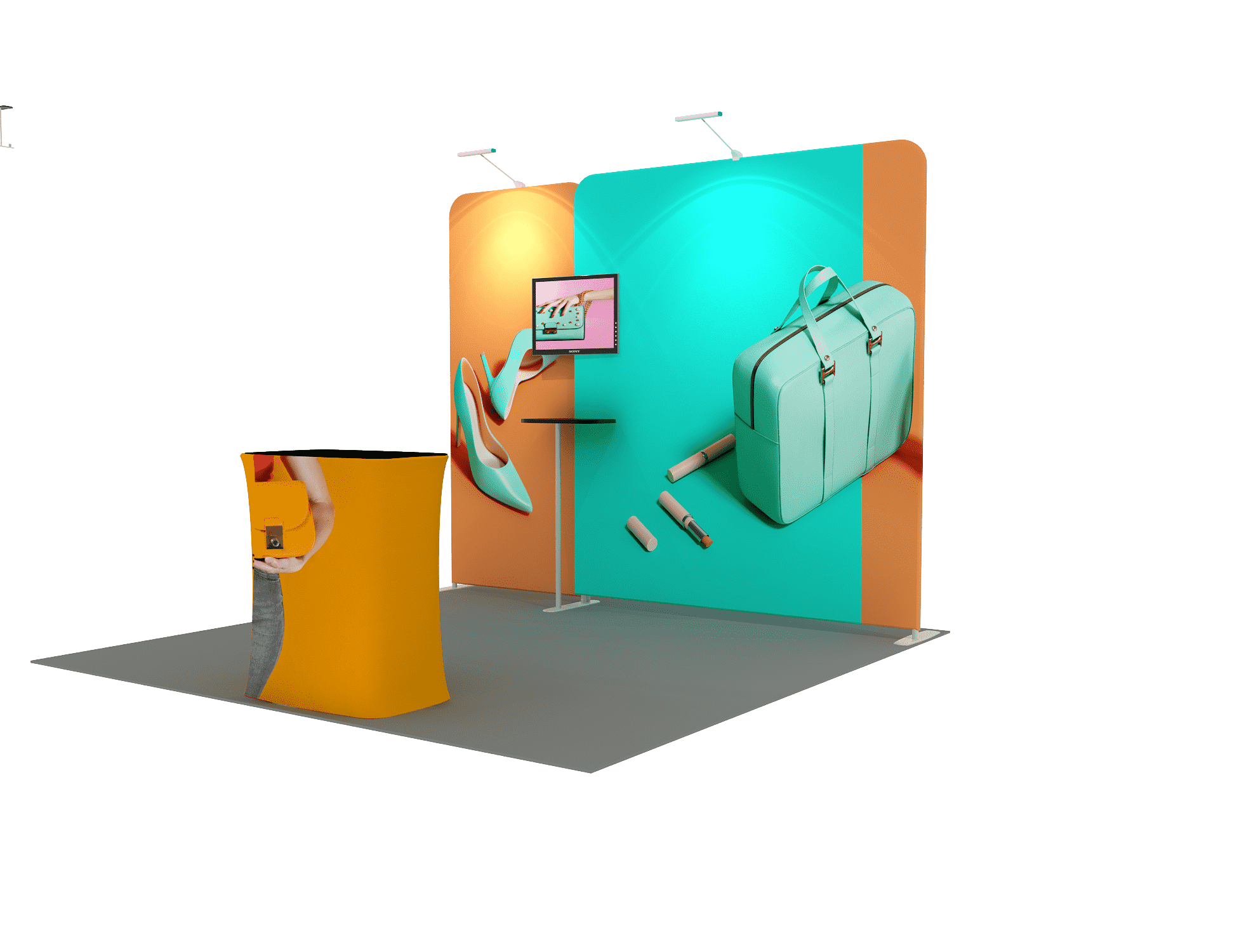 Portable Exhibit Display 3m x 3m - Model 1