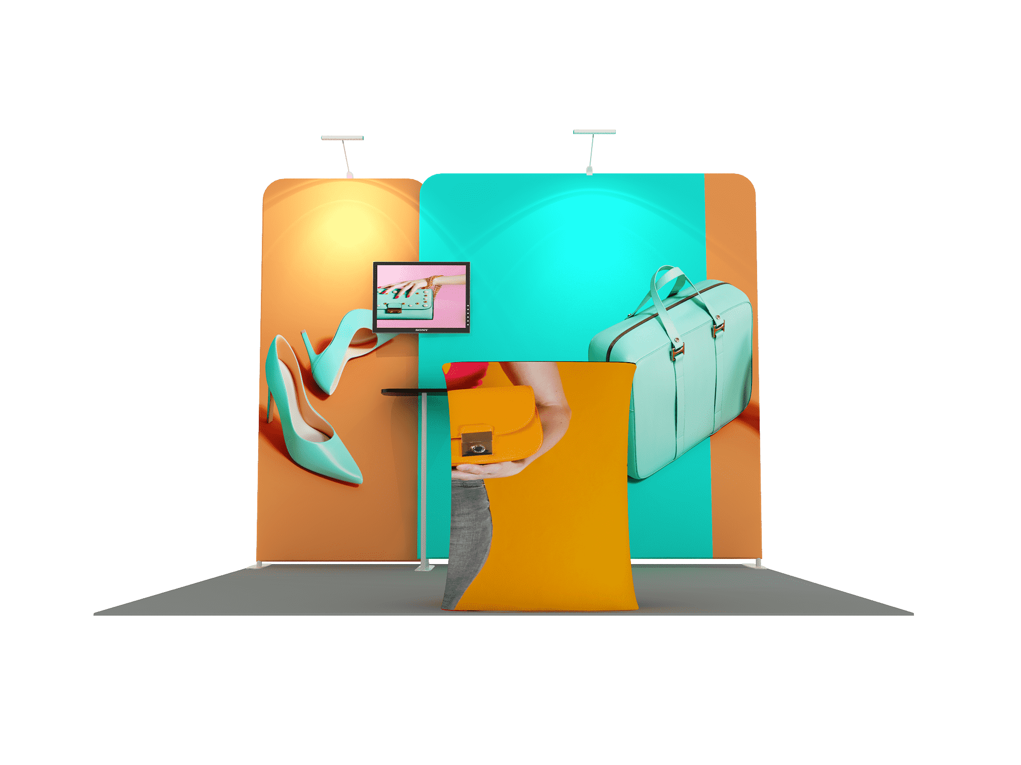 Portable Exhibit Display 3m x 3m - Model 1