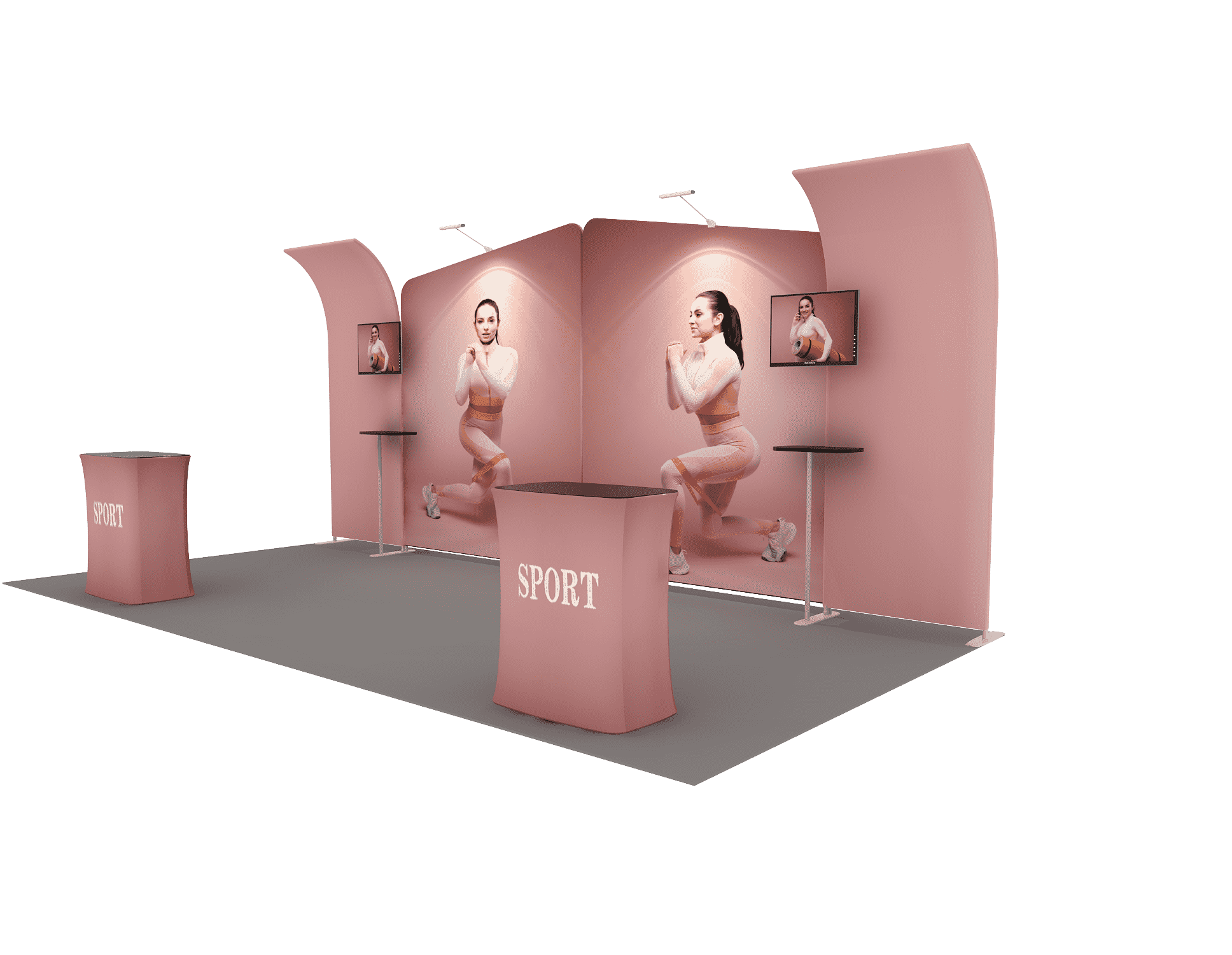 Portable Exhibit Display 6m x 3m - Model 3