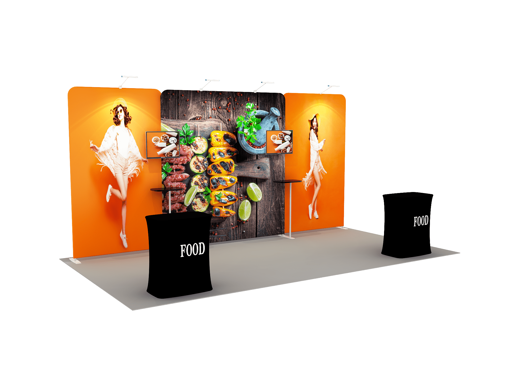 Portable Exhibit Display 6m x 3m - Model 4