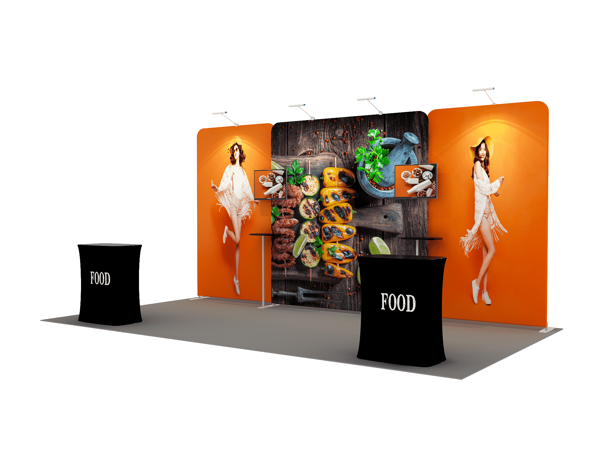 Portable Exhibit Display 6m x 3m - Model 4