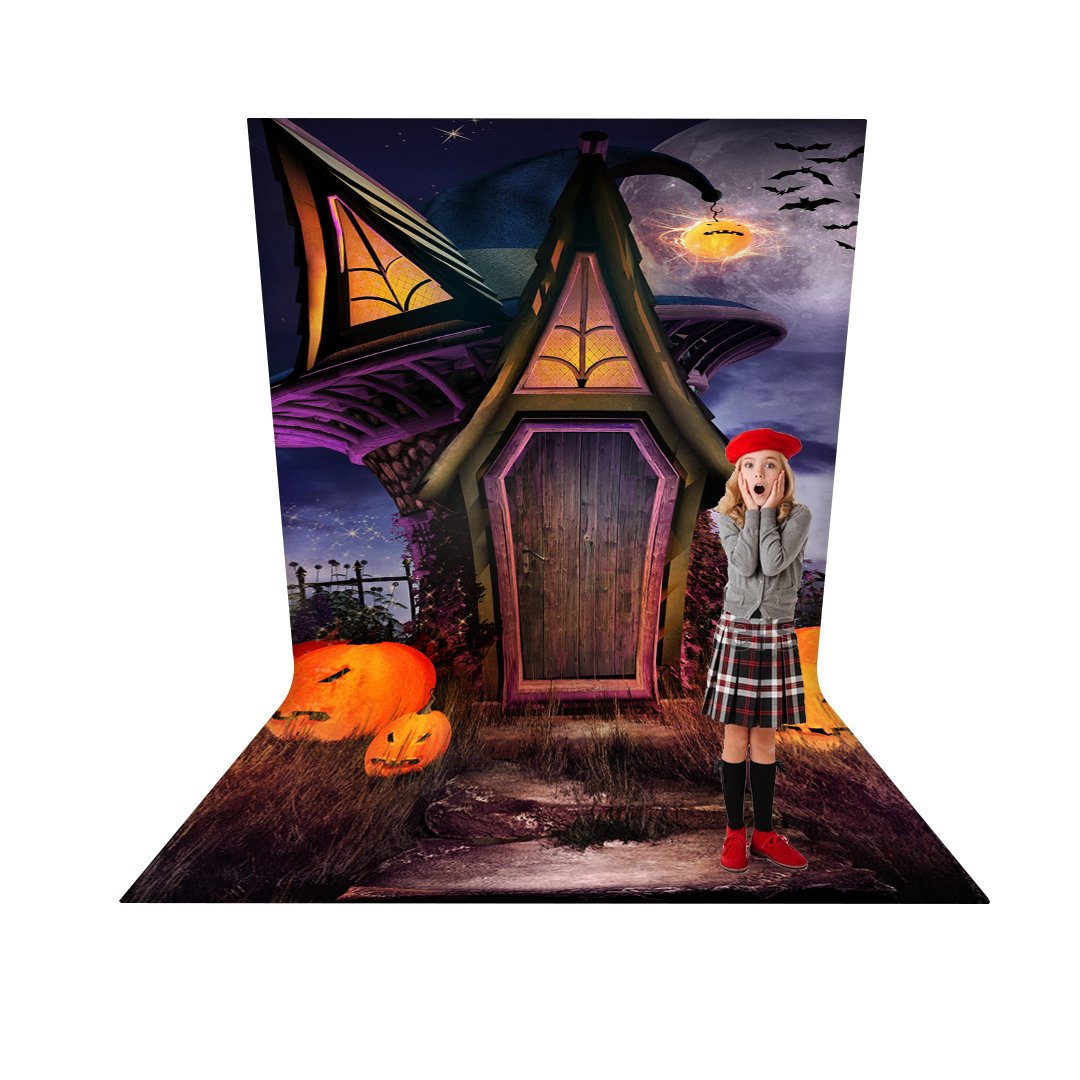 Halloween Realistic 3D Design Backdrop L - Shaped Backwall