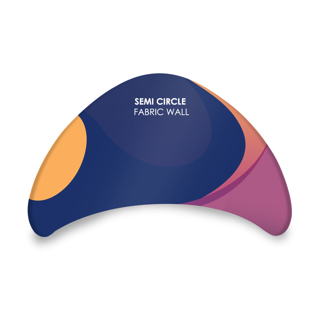 Semi-circle Meeting pod fabric display
