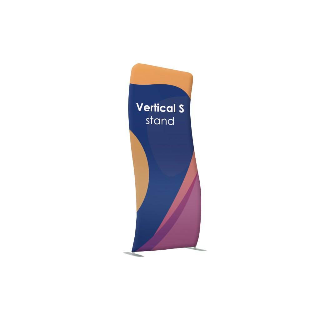 Vertical S Shape Tension Fabric Display Stands