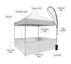 Heavy Duty Custom Canopy Tent (3m W x 3m H)