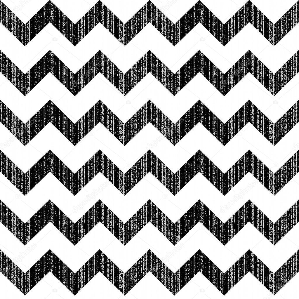 Black and White Scratched Chevron Print Photography Backdrop