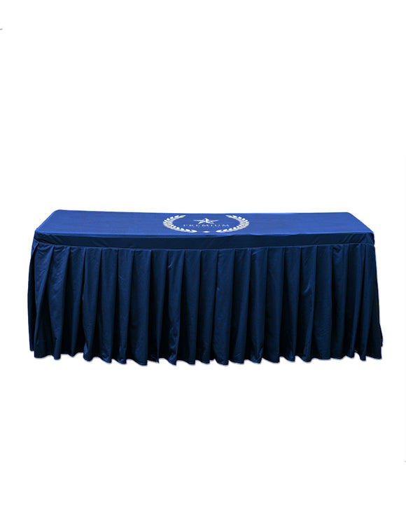 Custom Fitted Table Skirts with Top
