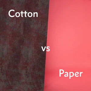 Cotton Muslin vs Paper Backdrops