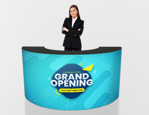 🎉 Event Reception Counter – 2m Wide: The Perfect Welcome Point