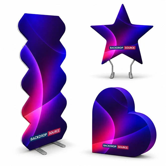 Custom-Shaped Tension Media Walls
