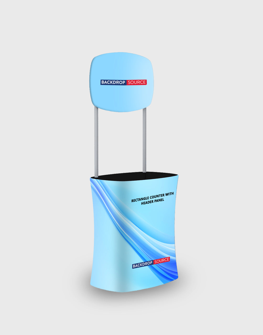 Rectangle Counter with Header Panel | Trade Show Display ...