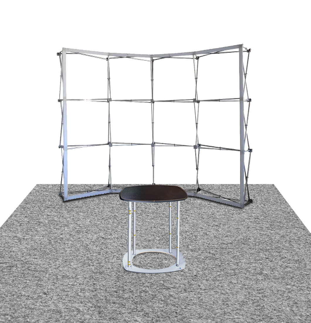 3m Trade Show Display Popup - Curved Design – Backdropsource UK