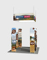3x3m Magnetic Wall Booth Kit with 4-Sided Hanging Banner
