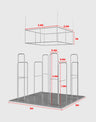 3x3m Magnetic Wall Booth Kit with 4-Sided Hanging Banner