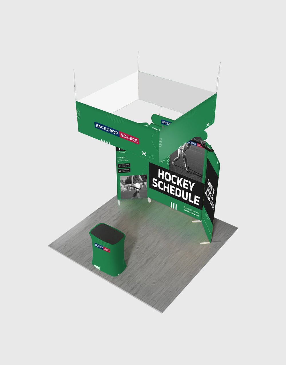3x3m Magnetic Booth Kit with Hanging Banner & Counter