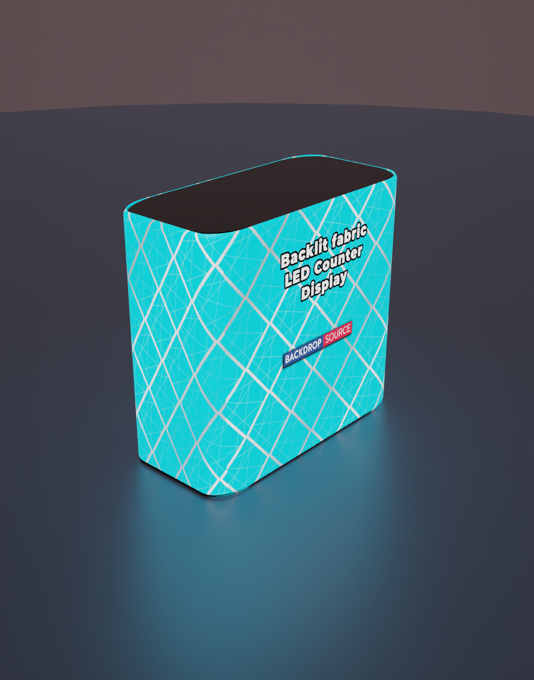 Backlit fabric Led Counter Display 1 m/1.2 m/1.8 m W