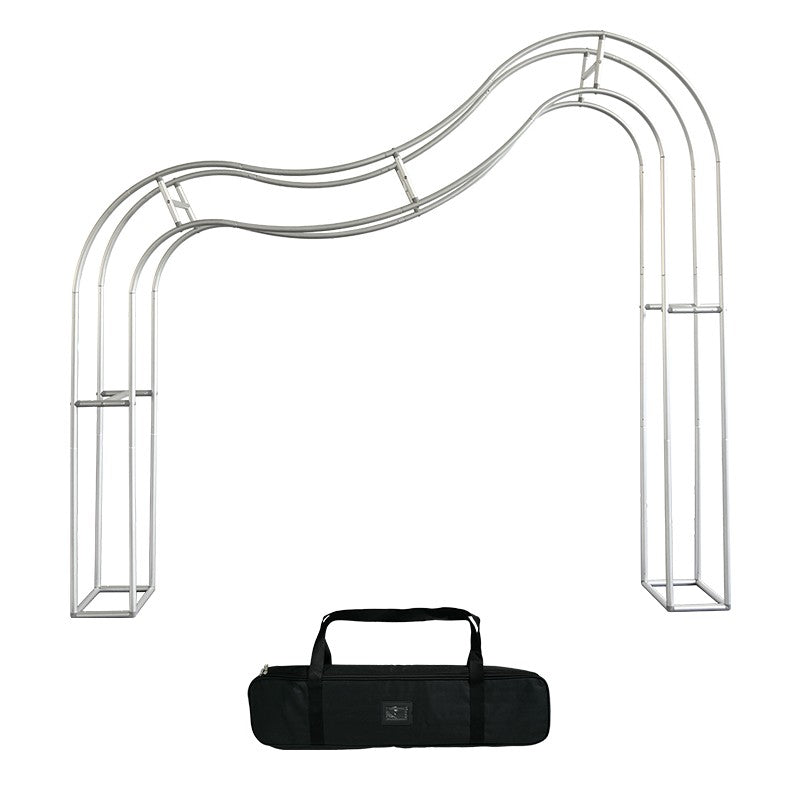 3D Curved Wave Arch Backdrop