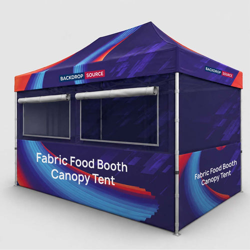 4.5m x 3m Fabric Food Booth Canopy Tent