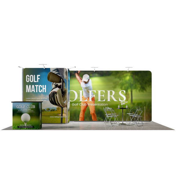 Portable Exhibit Display 3m x 6m - Model 8