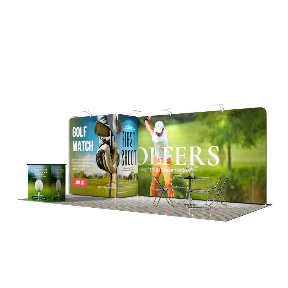 Portable Exhibit Display 3m x 6m - Model 8