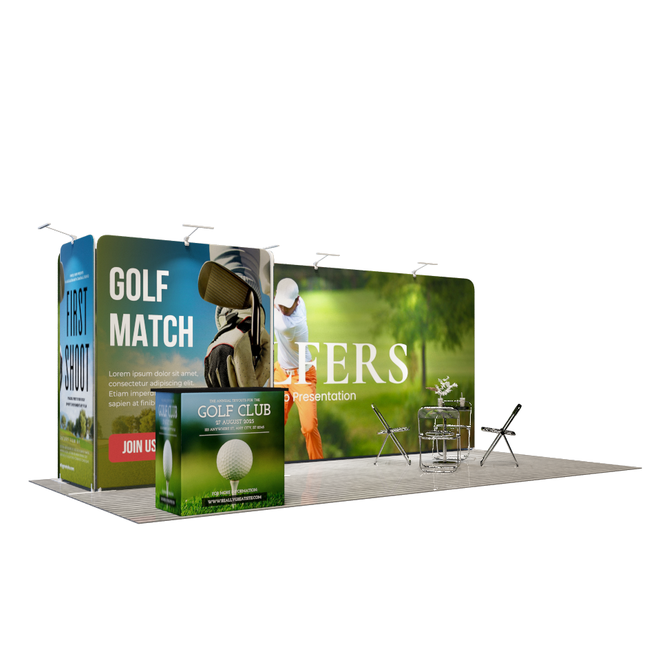 Portable Exhibit Display 3m x 6m - Model 8