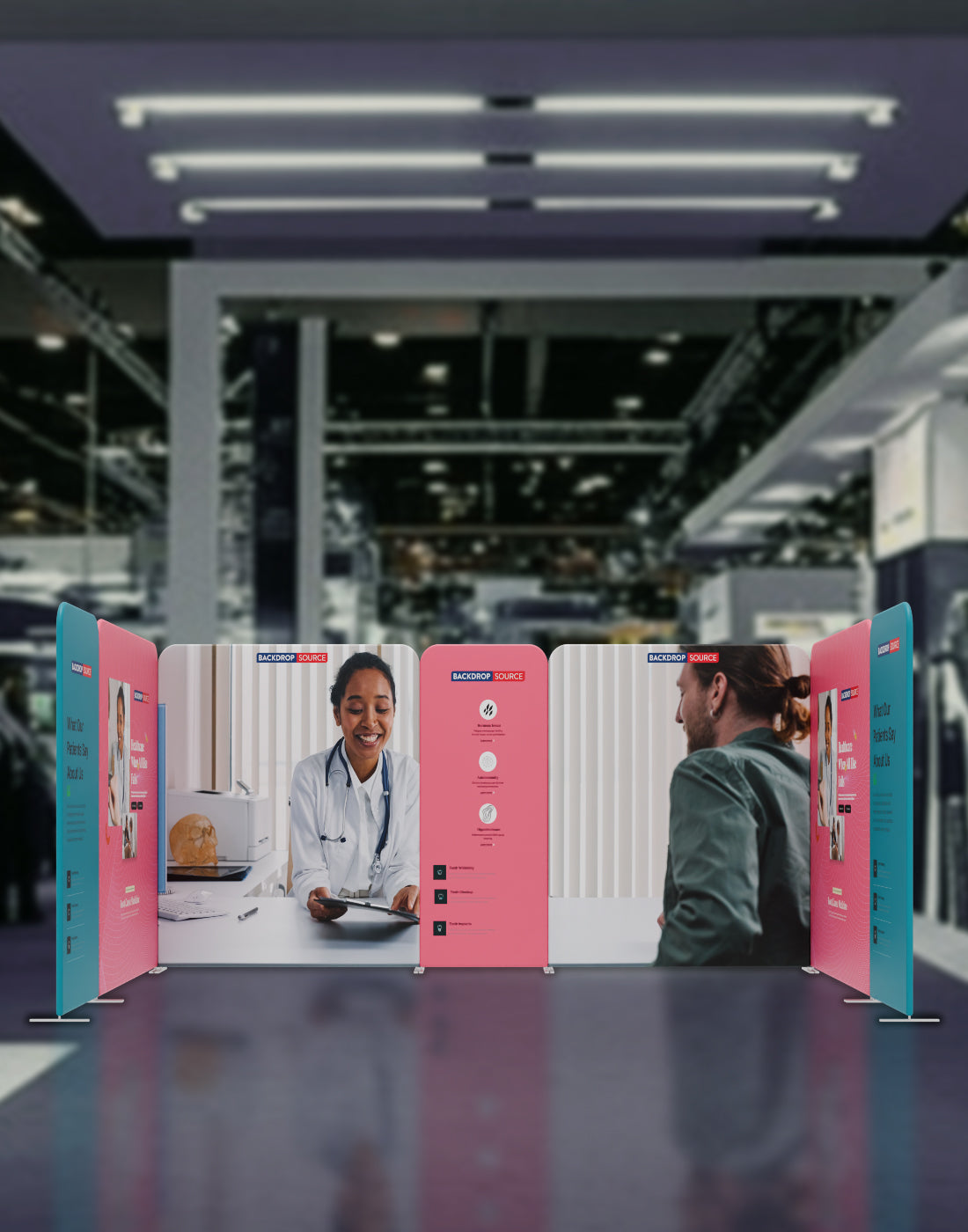 Magnetic Fabric Booth Display - Model 1 (5m x 3m)