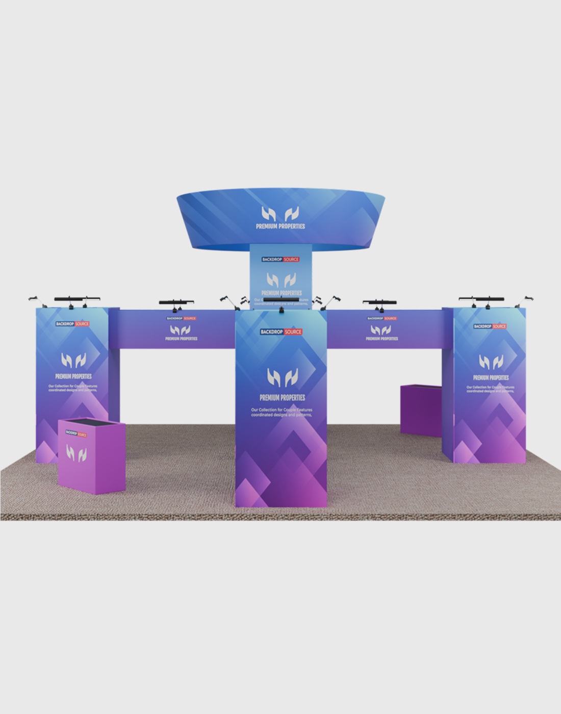 Modular Booth Kits 6m x 6m - Model 9