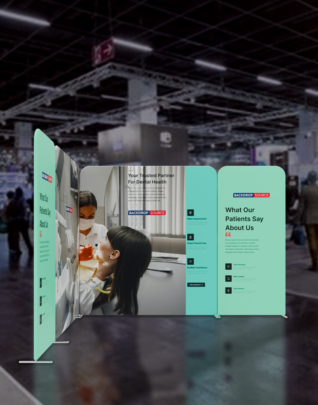 Magnetic Fabric Booth Display - Model 1 (3m x 3m)