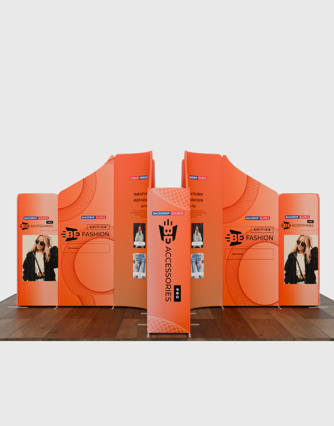 Magnetic Fabric Booth Display - Model 4 (5m x 5m)