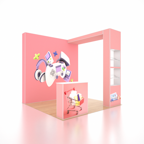 SEG Pro Popup Booth – Model 2 (3m x 3m)