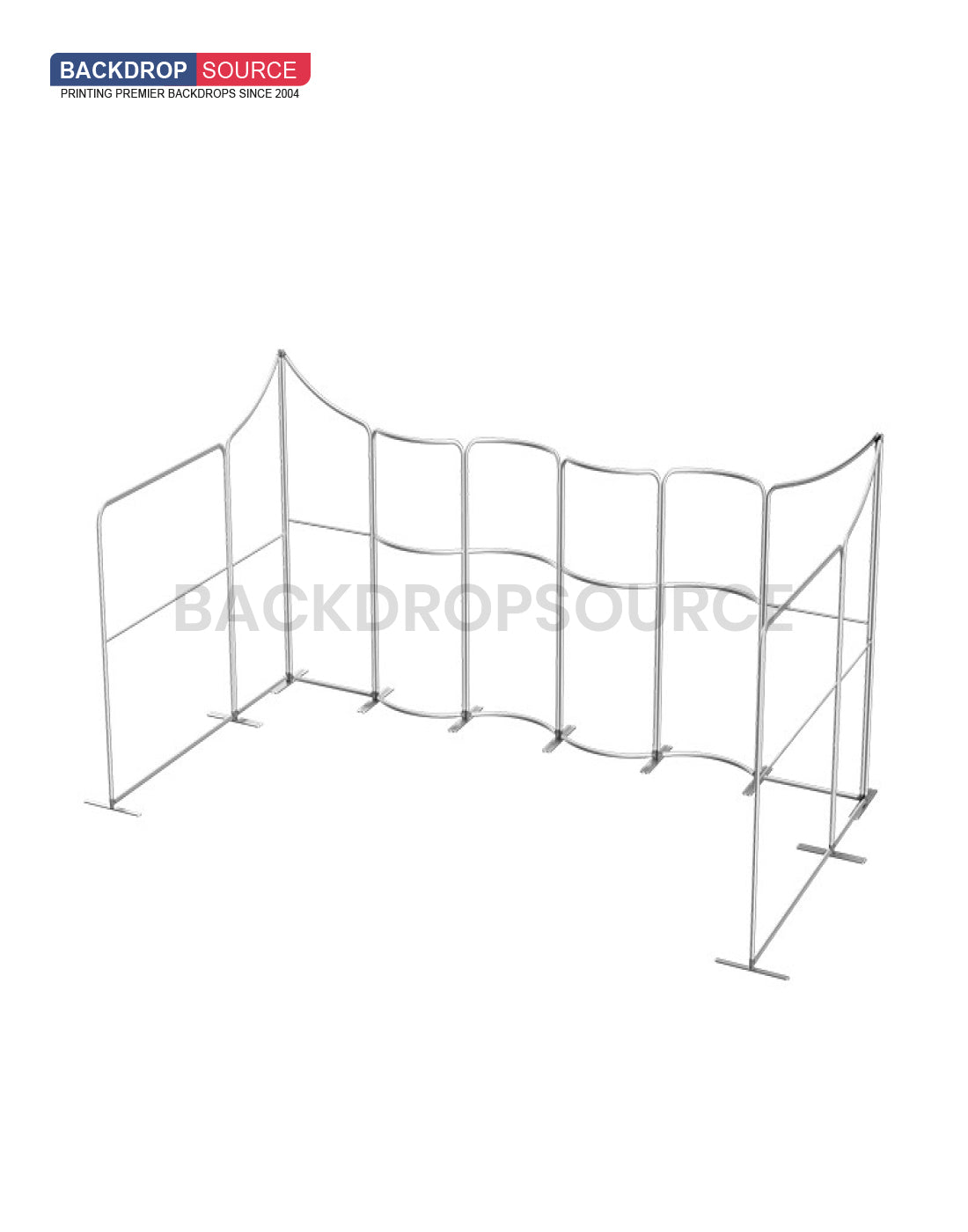 Magnetic Fabric Booth Display - Model 2 (6m x 6m)