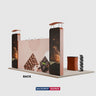 6x3m Round Top with Inclined Straight Exhibition Kit